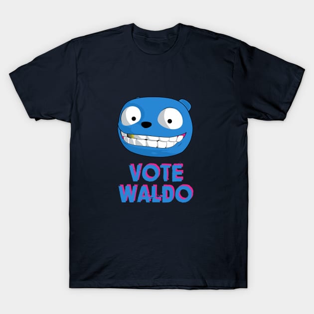 Black Mirror - Vote Waldo T-Shirt by atizadorgris